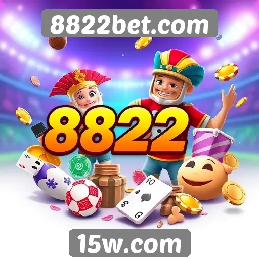 Variedade de jogos disponíveis na plataforma 8822bet.com